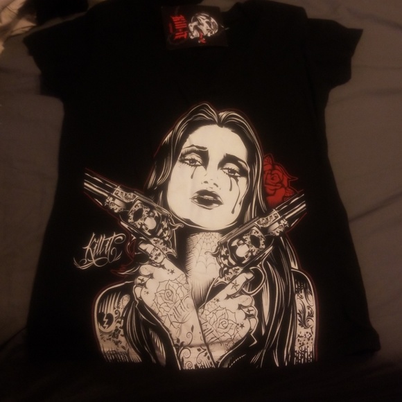 Kill It Tops - Kill It Womens size L  punk tee